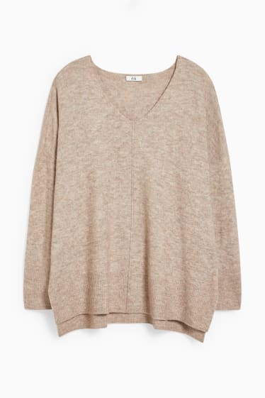 Femmes - Pull - beige chiné