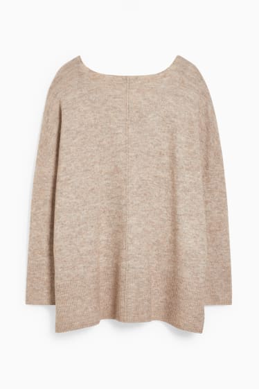 Dames - Trui - beige-mix