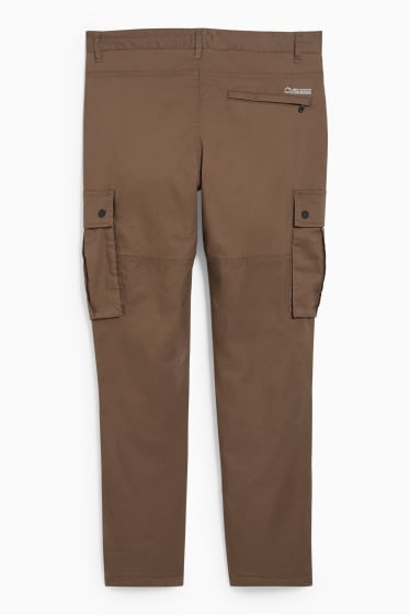Mężczyźni - Spodnie bojówki - regular fit - LYCRA® - kaki