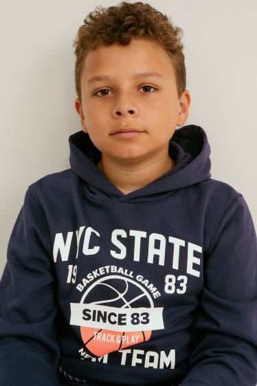 Enfants garçons - Coupe ample - lot de 2 - sweats à capuche - bleu foncé