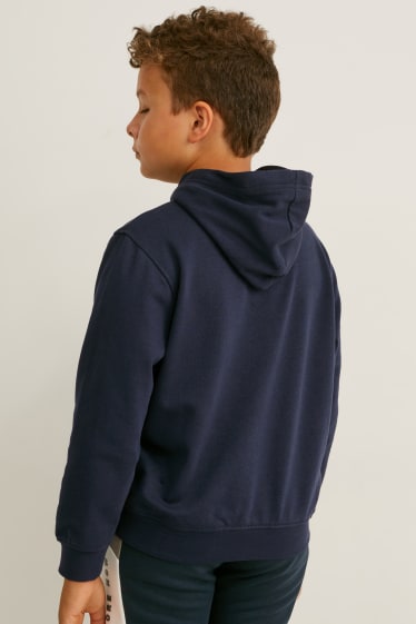 Enfants - Coupe ample - lot de 2 - sweats à capuche - bleu foncé