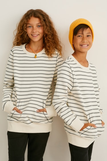 Niños: niños - Sudadera - de rayas - beis