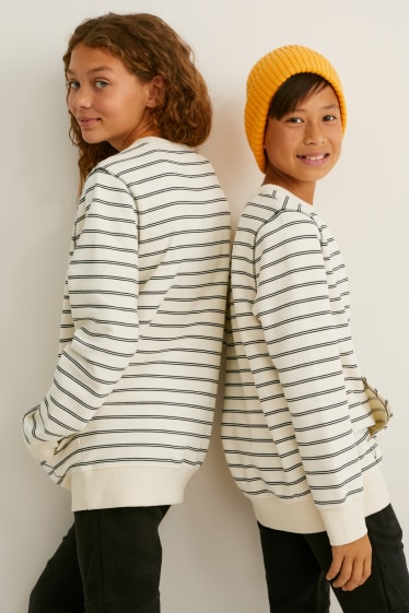 Niños: niños - Sudadera - de rayas - beis