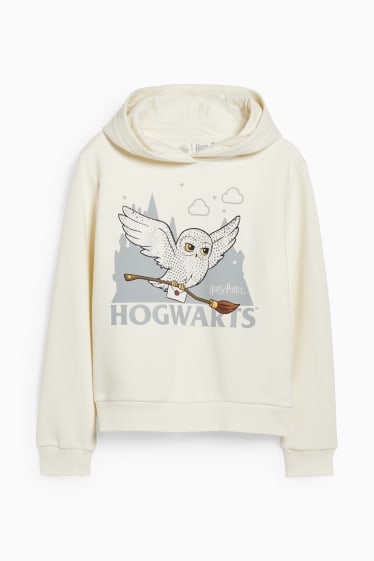 Enfants filles - Harry Potter - sweat à capuche - crème