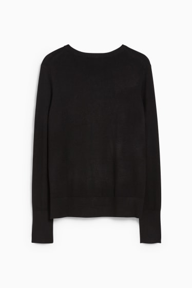 Damen - Strickjacke - schwarz