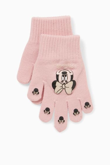 Niños - Minnie Mouse - guantes - rosa