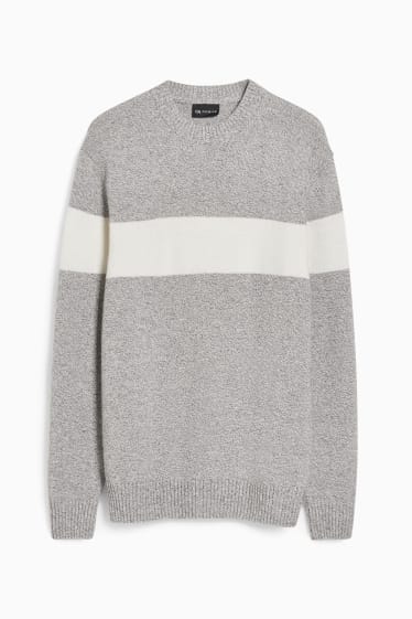 Men - Jumper - light gray-melange