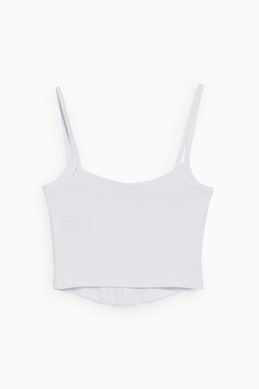 Teens & young adults - CLOCKHOUSE - crop top - white