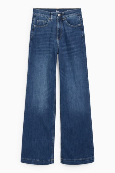 Femmes - Loose fit jean - high waist - LYCRA® - jean bleu