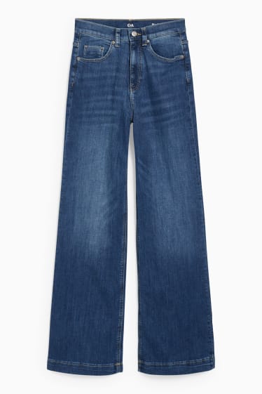 Women - Loose fit jeans - high waist - LYCRA® - blue denim