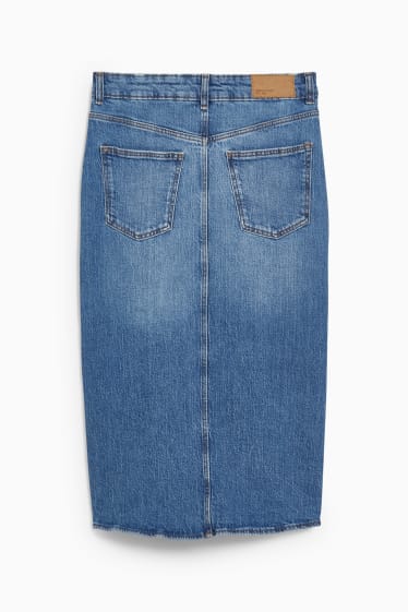 Women - Denim skirt - blue denim