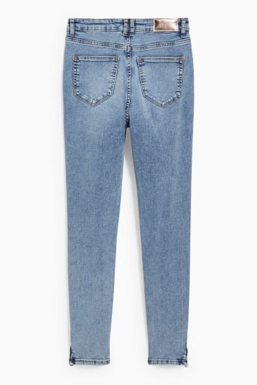 Dona - Skinny jeans - high waist - texà blau