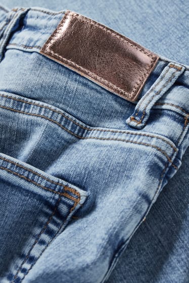 Dona - Skinny jeans - high waist  - texà blau