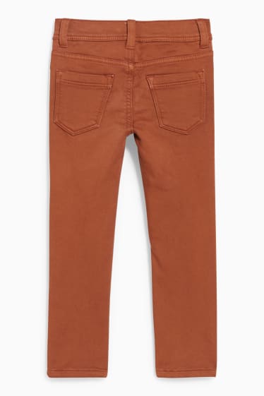 Kinderen: jongens - Thermobroek - slim fit - bruin
