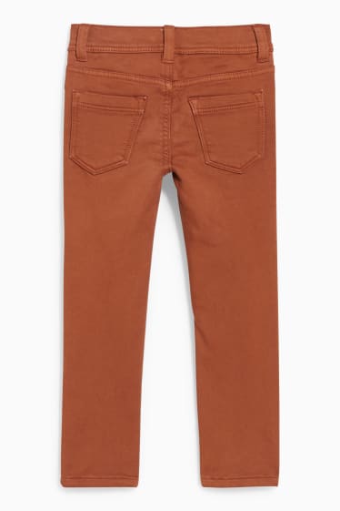 Enfants - Pantalon chaud - slim fit - marron