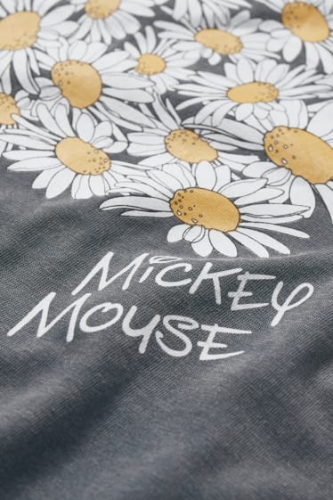 Damen - CLOCKHOUSE - T-Shirt - Micky Maus - grau-melange