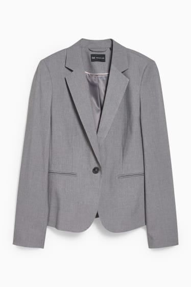 Dames - Blazer - regular fit - grijs-mix