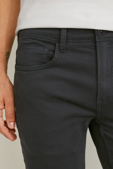 Hommes - Pantalon - slim fit - Flex - LYCRA® - gris foncé