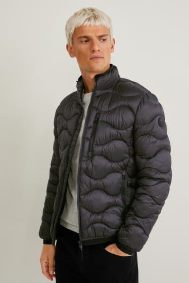 Men - Quilted jacket - dark gray