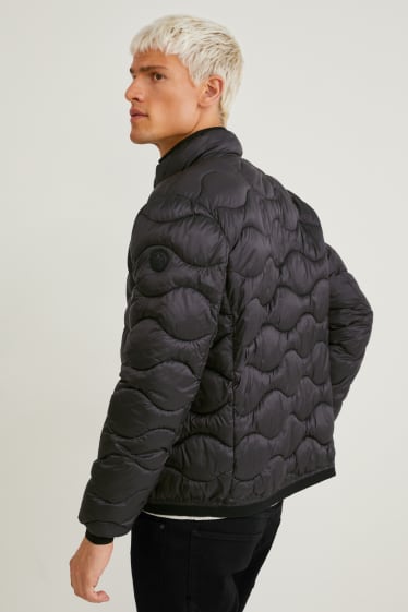 Men - Quilted jacket - dark gray