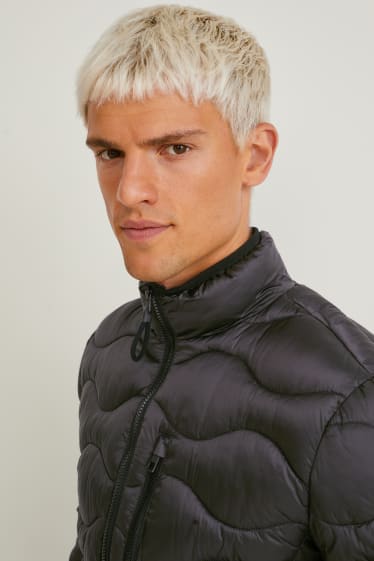 Men - Quilted jacket - dark gray