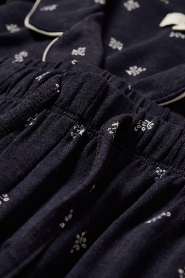 Mujer - Pijama estampado - azul oscuro