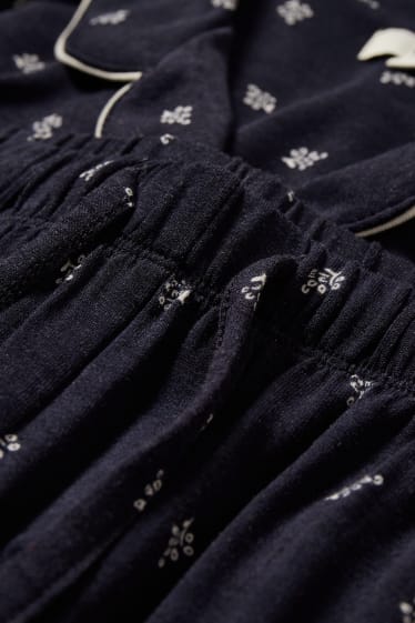 Women - Pyjamas - patterned - dark blue