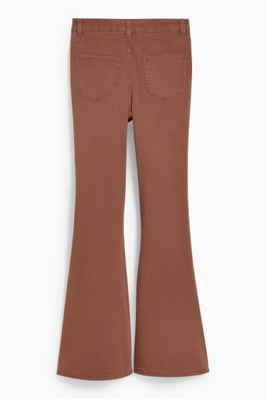 Dona - CLOCKHOUSE - flare jeans - high waist - marró clar