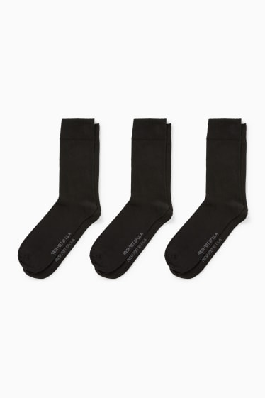 Heren - Set van 3 paar - sokken - LYCRA® - Aloë vera - zwart