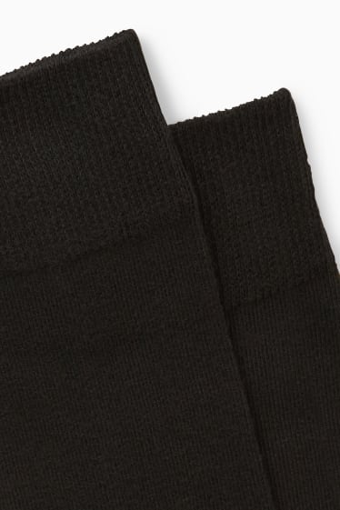 Hommes - Lot de 3 paires - chaussettes - LYCRA® - aloe vera - noir