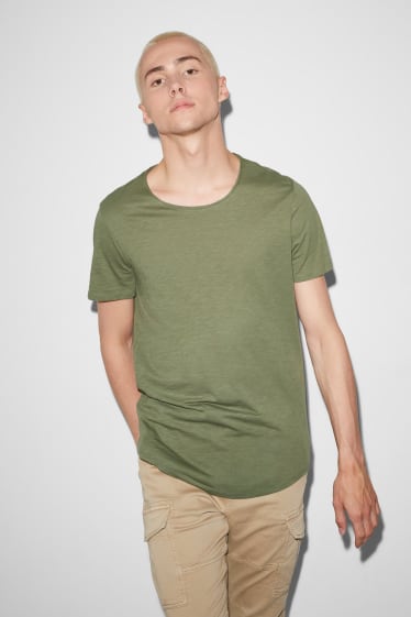Herren - CLOCKHOUSE - T-Shirt   - grün-melange