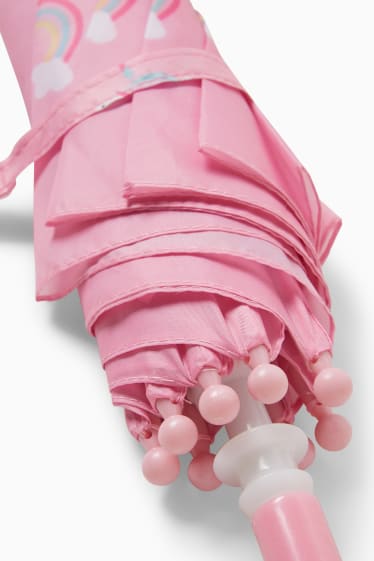 Kinder - Einhorn - Regenschirm - rosa