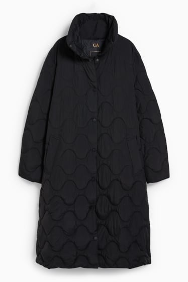 Women - Quilted coat - black