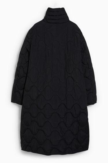 Women - Quilted coat - black