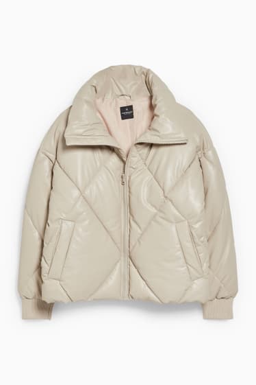 Femmes - Doudoune - synthétique - beige chiné