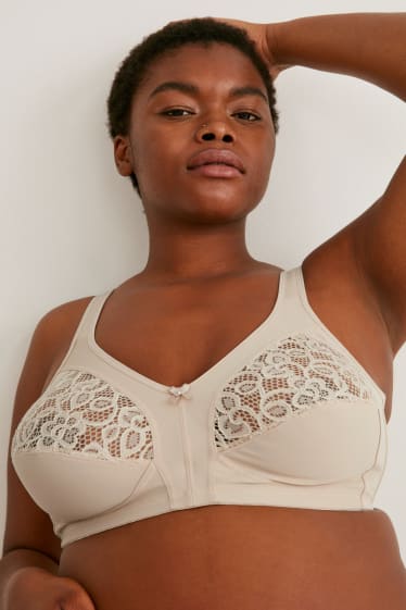 Femmes - Soutien-gorge sans armature - beige