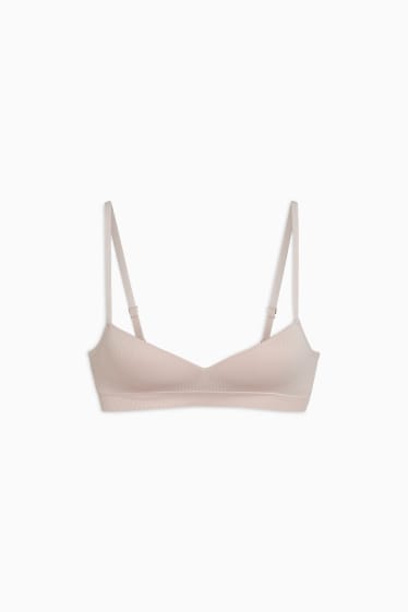 Femmes - Soutien-gorge sans armatures - DEMI - ampliforme - sans coutures - rose