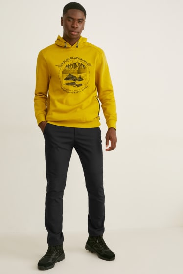 Men - Hoodie - mustard yellow