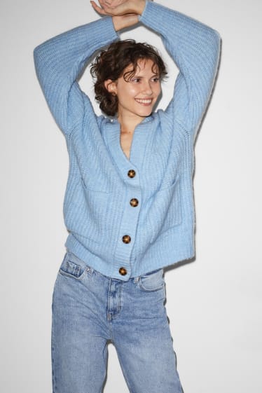 Damen - CLOCKHOUSE - Strickjacke - hellblau