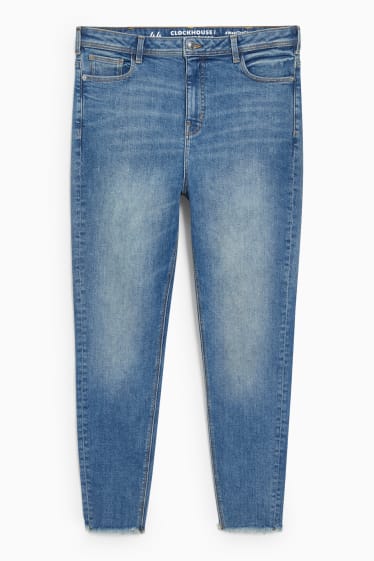 Women - CLOCKHOUSE - skinny jeans - high waist - blue denim