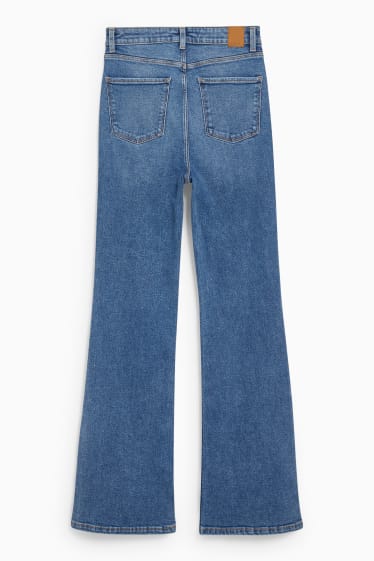 Women - Flared jeans - high waist - LYCRA® - denim-light blue