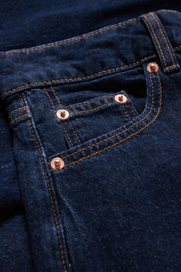 Women - CLOCKHOUSE - wide leg jeans - high waist - recycled - denim-dark blue