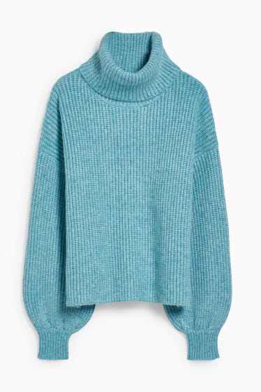 Donna - CLOCKHOUSE - maglione a dolcevita - turchese