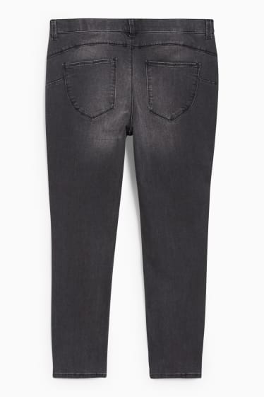 Mujer - Jegging jeans - mid waist - skinny fit - efecto push-up - vaqueros - gris oscuro