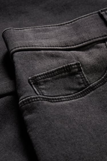 Donna - Jegging jeans - vita media - skinny fit - effetto push-up - jeans grigio scuro