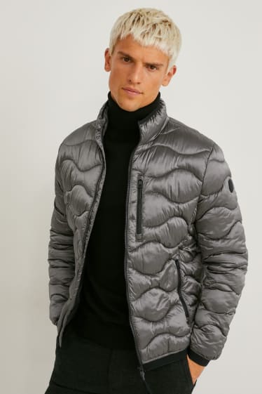 Men - Quilted jacket - gray