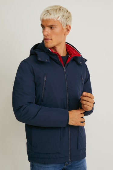 Men - Jacket with hood - dark blue