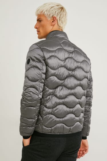 Men - Quilted jacket - gray