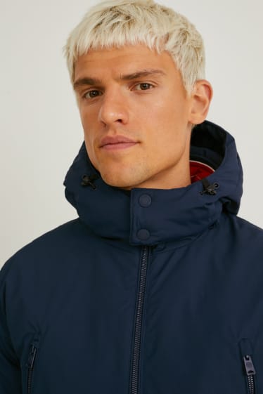 Men - Jacket with hood - dark blue