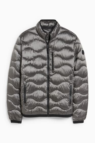 Men - Quilted jacket - gray